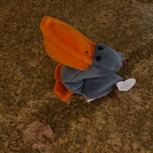 Ty Beanie Baby “Scoop” the Pelican – 1996 Retired Original Beanie Baby with Tag